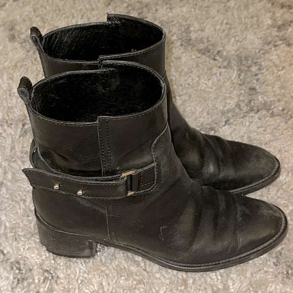 J.CREW LEATHER PARKER BOOTS ( USED )  | BLACK | 7.5M - Picture 9 of 11